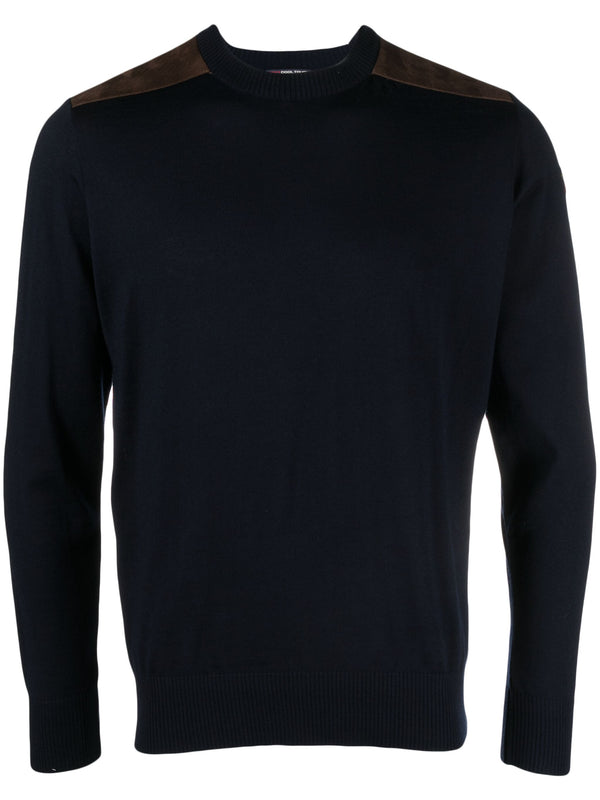 crew-neck virgin wool jumper