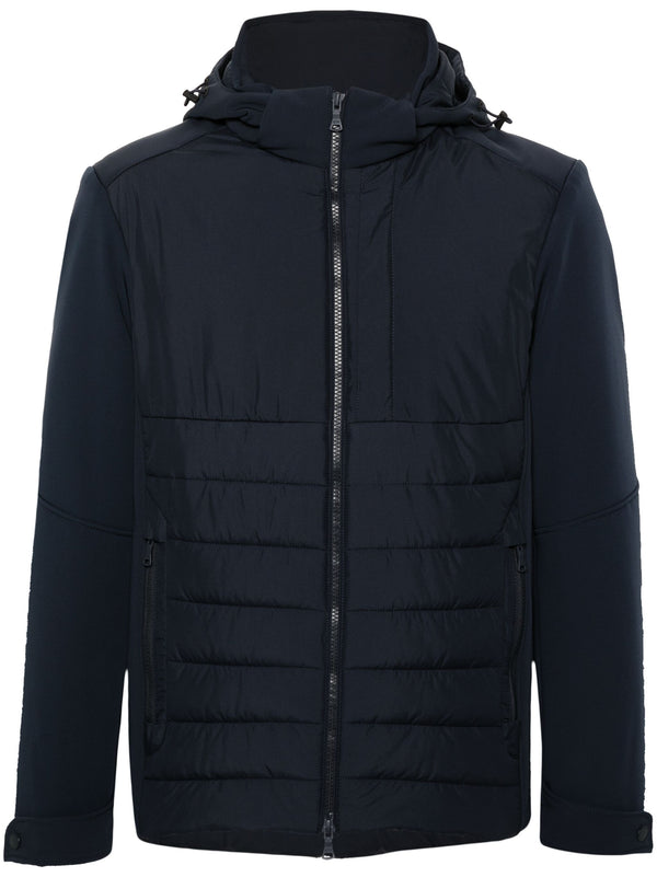 hooded quilted jacket