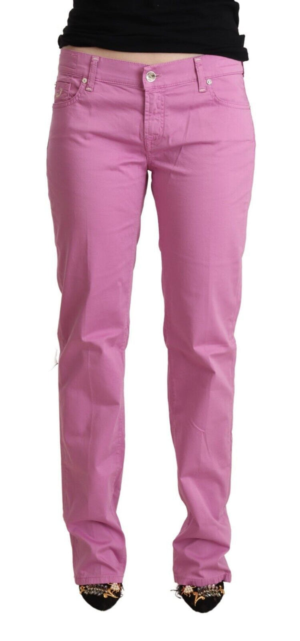 Jacob Cohen Elegant Tapered Pink Denim Jeans