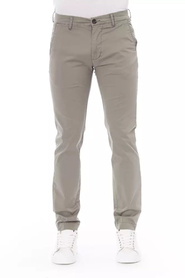 Baldinini Trend Beige Cotton Men Chino