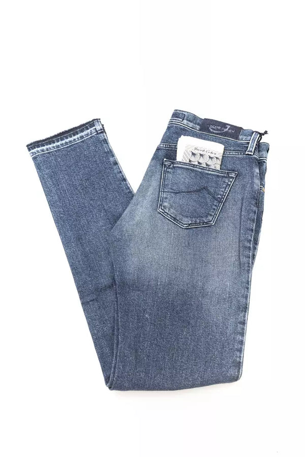 Jacob Cohen Blue Cotton Women Jeans