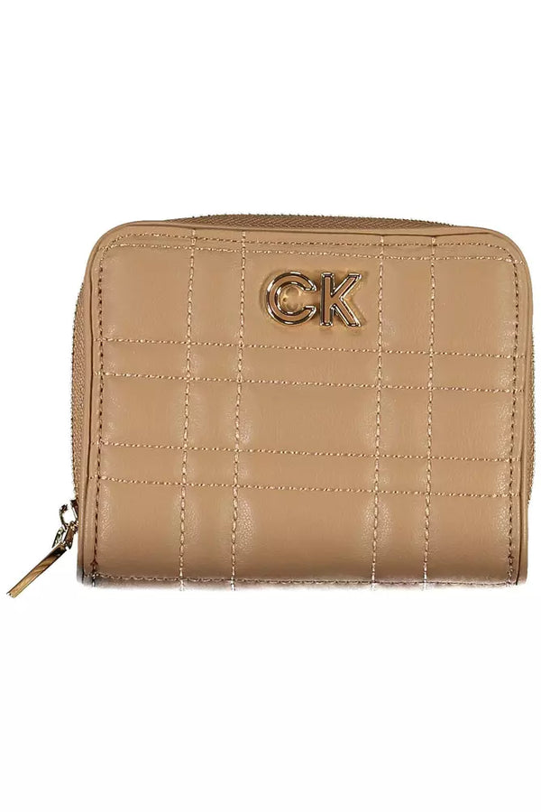 Calvin Klein Beige Polyester Women Wallet