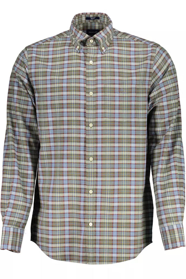 Gant Green Cotton Men Shirt