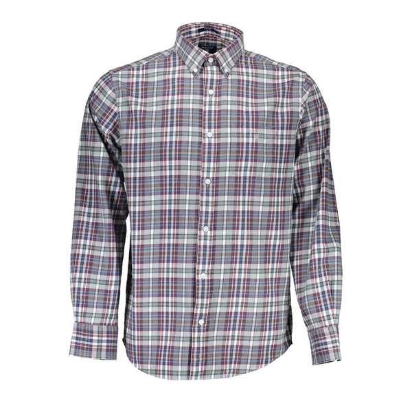 Gant Elegant Blue Cotton Button-Down Shirt