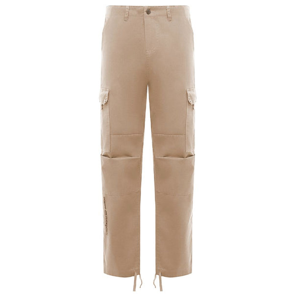 Comme Des Fuckdown Beige Cotton Jeans & Pant